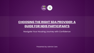 Choosing the Right SDA Provider: A Guide for NDIS Participants