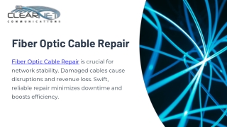 Fiber Optic Cable Repair