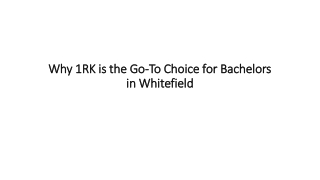 Why 1RK is the Go-To Choice for Bachelors