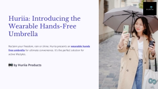 Wearable Hands Free Umbrella for All-Weather Convenience