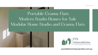 Portable Granny Flats| Modern Studio Homes for Sale| Modular Home Studio and Gra