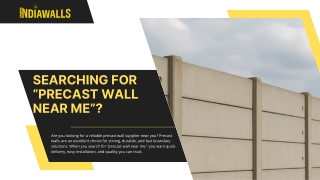 Best Precast Wall Near Me – Durable & Affordable Solutions