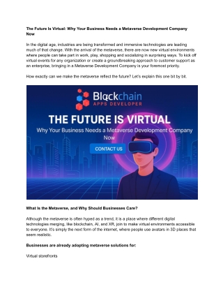 metaverse development company