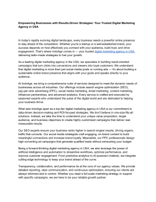 Empowering Businesses with Results-Driven Strategies: Your Trusted Digital Marke