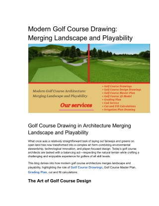 Modern Golf Course Architecture_ Merging Landscape and Playability__ off-site Kriti