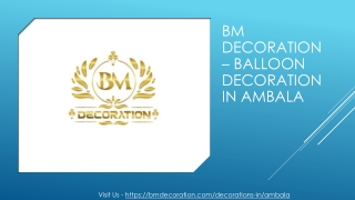 Birthday Decoration in Ambala - BM Decoration