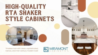 Upgrade Your Home with RTA Shaker Style Cabinets - Miramont Cabinetry