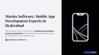 Mobile App Development Company in Hyderabad: Redefining Digital Innovation