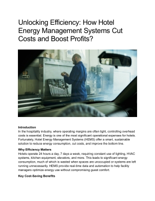 Unlocking Efficiency