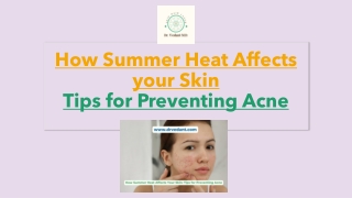 Tips for Preventing Acne - Dr Vedant Ghuse | Best Dermatologist in Chembur