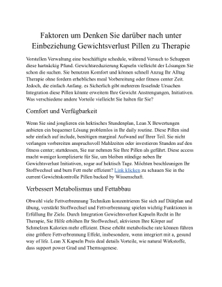 Erklärungen um Betrachten Hinzufügen Gewichtsreduzierung Kapseln zu Routine