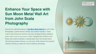 Enhance Your Space with Sun Moon Metal Wall Art from John Scala