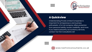 Management Accounts Services for Private Limited Companies Near You