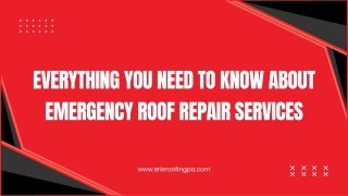 Everything You Need to Know About Emergency Roof Repair Services