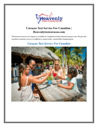 Curaçao Taxi Service For Canadian Heavenlytaxicuracao.com