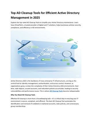Top AD Cleanup Tools for Efficient Active Directory Management in 2025