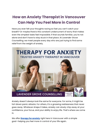 How an Anxiety Therapist in Vancouver Can Help You Feel More in Control.docx