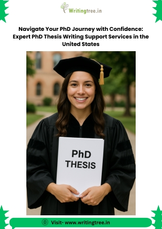 Navigate Your PhD Journey with Confidence: Expert PhD Thesis Writing Support