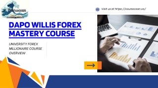 Comprehensive Review of dapo willis forex mastery course