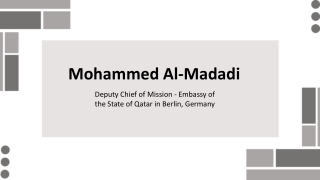 Mohammed Al-Madadi - A Resilient Mind Cultivator - Doha, Qatar