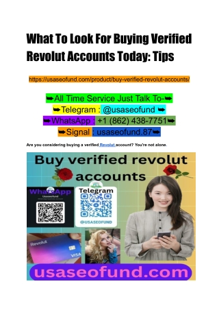 What To Look For Buying Verified Revolut Accounts Today_ Tips