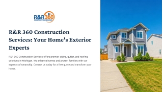 Professional Siding Installers Near Me – R&R 360 Construction Services