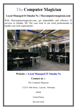 Local Managed It Omaha Ne   Thecomputermagician.com