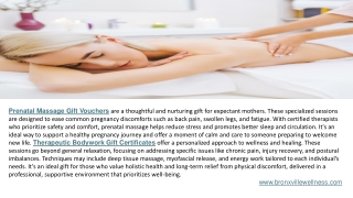 Therapeutic Bodywork Gift Certificates