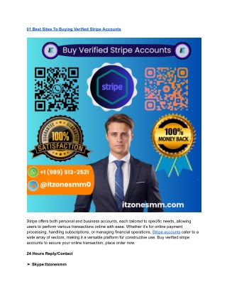 01 Best Sites To Buying Verified Stripe Accounts
