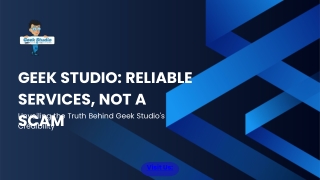Geek Studio Reliable Services, Not a Scam (1)
