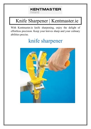 Knife Sharpener | Kentmaster.ie
