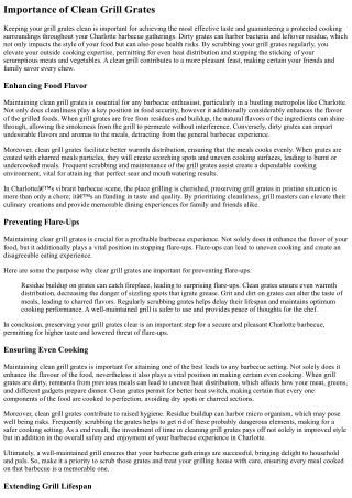 Scrub Grill Grates For A Clean Charlotte Barbecue Area