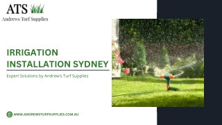 irrigation installation sydney