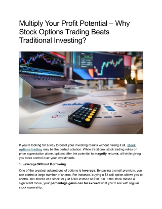 Multiply Your Profit Potential