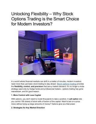 Unlocking Flexibility