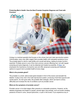 Protecting Men’s Health_ How the Best Prostate Hospitals Diagnose and Treat with Precision