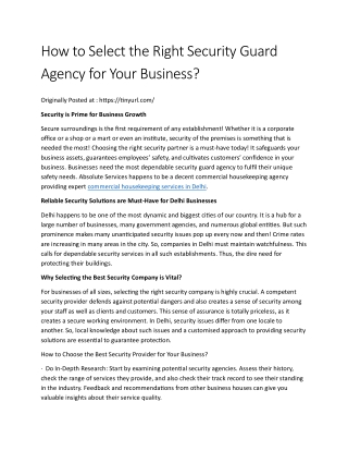 How to Select the Right Security Guard Agency for Your Business (1)