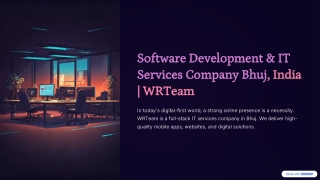 Software Development & IT Services Company Bhuj, India | WRTeam