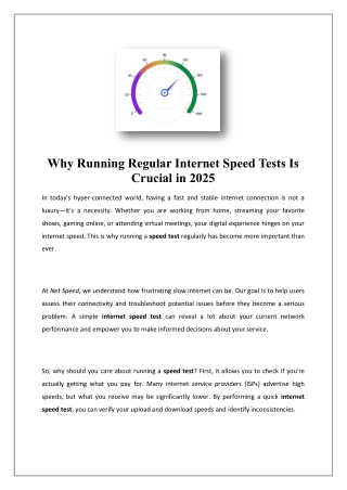 Internet Speed Test | Net speed