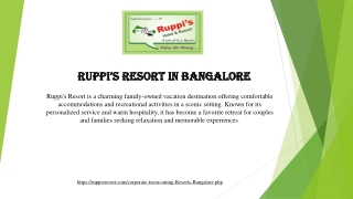 Resorts near mysore road for day outing