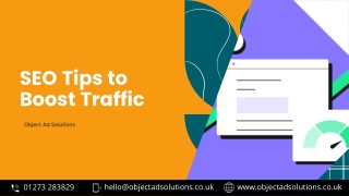 SEO Tips to Boost Traffic and Organic Rankings