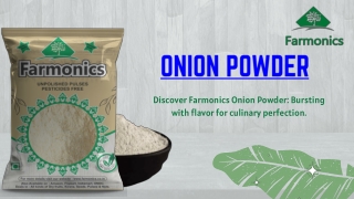 Farmonics Onion Powder – 100% Pure & Natural | No Preservatives