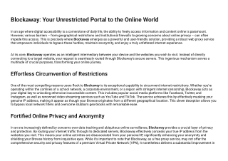 Blockaway: Your Unrestricted Portal to the Online World