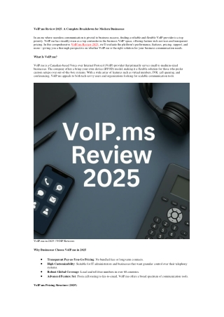 VoIP.ms Review 2025