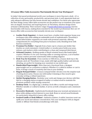 10 Luxury Office Table Accessories That Instantly Elevate Your Workspace!!