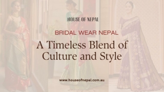 Bridal Wear Nepal – A Timeless Blend of Culture and Style