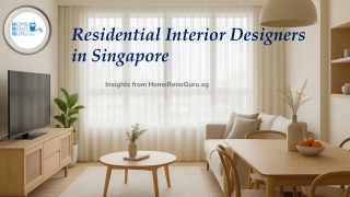 Residential Interior Designers in Singapore
