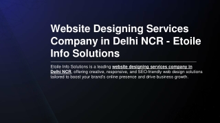 Best Website Designing Company In Delhi NCR
