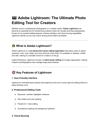 lightroom editings rules - Google Docs