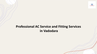 Professional AC Service and Fitting Services in Vadodara